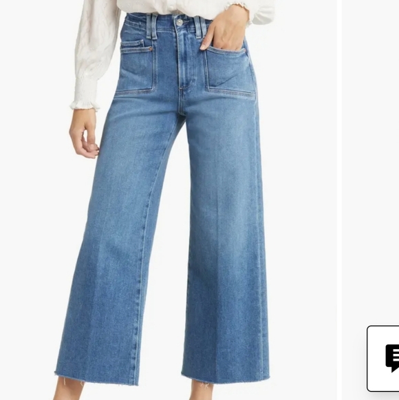 PAIGE Denim - PAIGE Anessa Flare & Wide Leg Jeans in Classic Blue